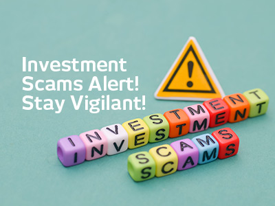 Alert on Investment Scams
